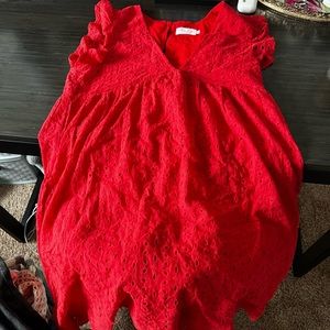 Pink Lily Small Red Dress